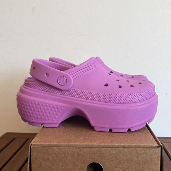 NWT Crocs Stomp Clog Bubble Women Size 7 Men Size 5(209347-6WQ) - Picture 8 of 12